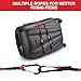 WORKPRO 24 Inch Bungee Cords with Hooks, 4 Pack Superior Rubber Heavy Duty Bungee Straps Strong Elastic Rope for Outdoor Tent, Luggage Rack, Camping, Cargo, RV, Bike, Transporting, Storage, Red