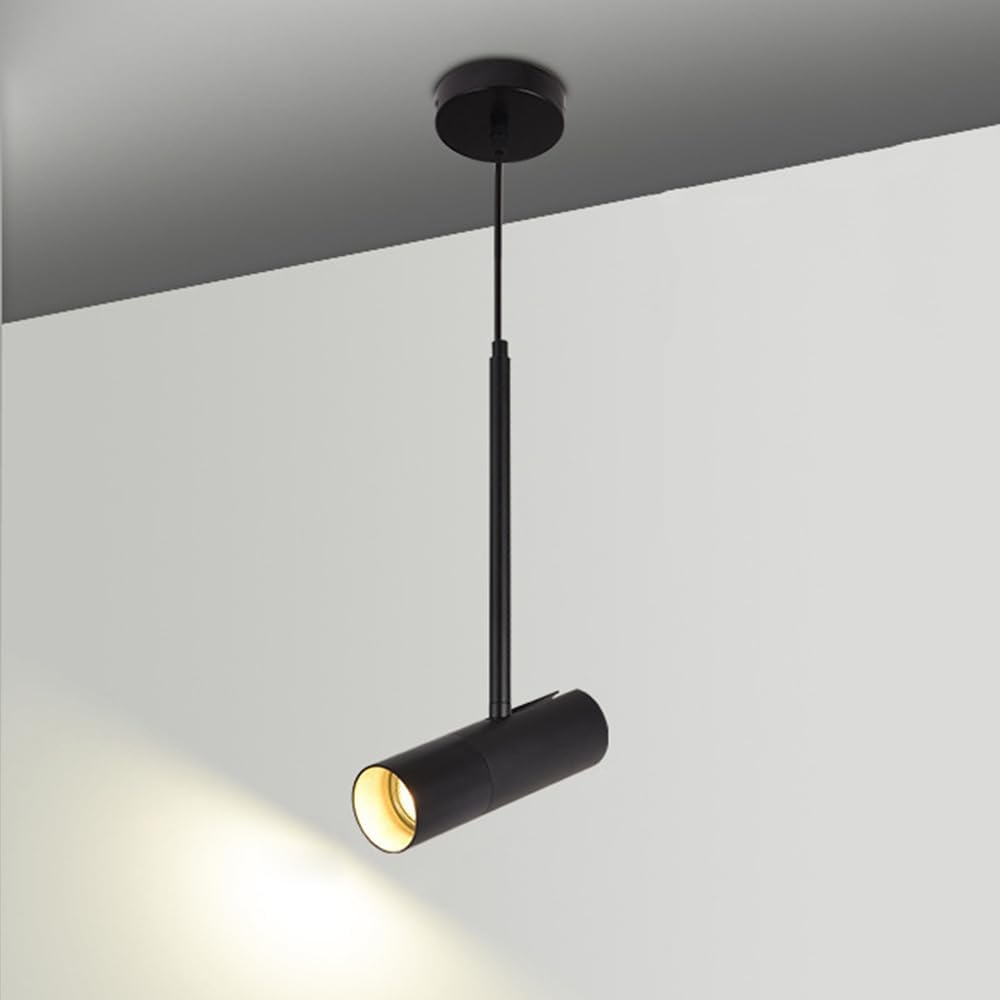 Modern Adjustable Drop Ceiling Spotlight - Indoor Accent Lighting for Living Room, Kitchen Island, Bedroom & Restaurant - Directal Hanging Light Fixture