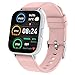 Montre Connectée Femme, 1,69 Pouces Smartwatch 24 Modes Sport Montre Intelligente avec Fréquence Cardiaque Podomètre Sommeil, Fitness Tracker Bracelet Connecté Etanche Chronometre pour iOS Android