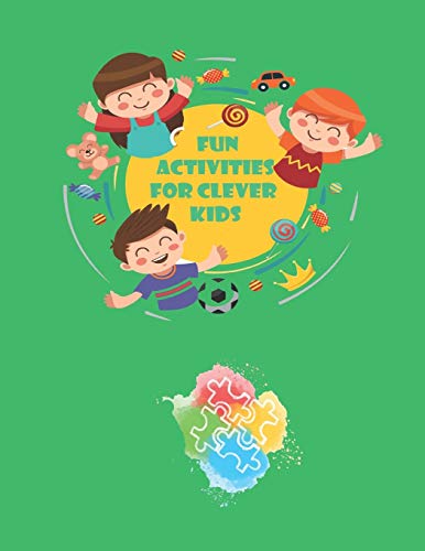 Fun Activities for Clever Kids: Coloring, Mazes, Puzzles, and More for Ages 4-8 ,Jumbo Pack - Book Bundle ,Large 8.5 x 11 pages image 3