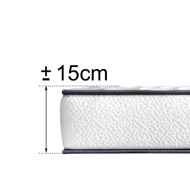 Colchón Viscoelástico DAGOSTINO HOME 135x190 Cm - Alta Gama Eliocel Multicapa, 30 Cm Alto, Reversible Invierno/Verano, Hipoalergénico
