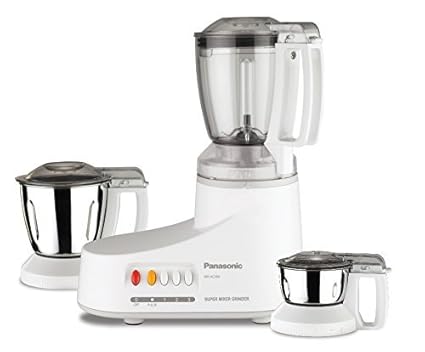 Panasonic MX-AC3O0-H 550-Watt Mixer Grinder with 3 Jars (Grey)