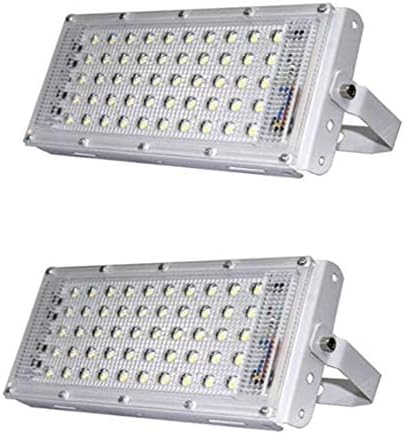 ONLINE GENERATION 50 Watt Waterproof Ultra Bright Led Flood Light for Parking Area, Malls, Garden (White) Pack of 2