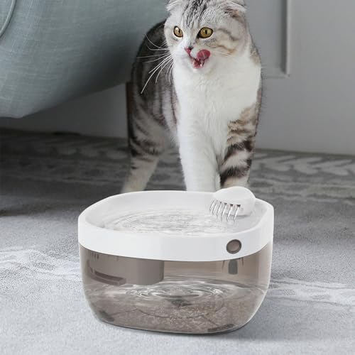 Fuente de agua para gato, blanca miniatura 4