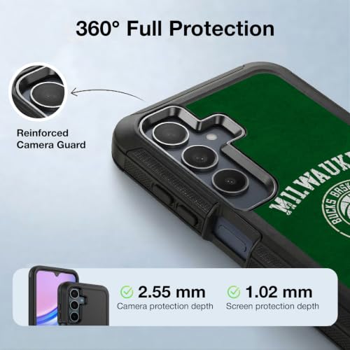 Coque Milwaukee Bucks Samsung A15 Head Case Designs