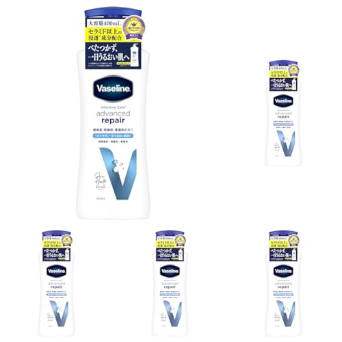 �������K�i�E���j���[�A���i Vaseline(���@�Z����) �A�h�o���X�h���y�A �{�f�B���[�V���� 400ml ������ <�x�X�R�X�������! ������邨�������{�f�B���[�V����> (× 5)