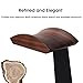 NIRVASH Walnut Headphone Stand, Wood Headset Stand for Desk, Wooden Universal Headphone Holder with Storage Base for Gaming, AirPods Max, Bose,Razer, Sennheiser (Black)