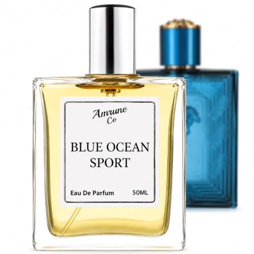 Image of Blue Ocean Sport Eau De Parfum for Men | Long Lasting Fresh Aromatic Perfume | Mint, Green Apple, Vanilla & Woody Fragrance | Premium Men's Perfume | 50ml