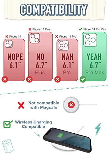 Image of Smartish iPhone 14 Pro Max Slim Case - Gripmunk - [Lightweight + Protective] Thin Grip Cover - Nothin' to Hide