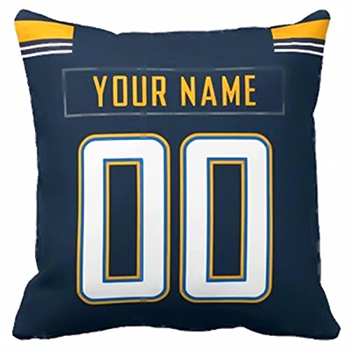 Image of ANTKING Los Angeles Throw Pillow with Custom Name and Number Personalized Gift for Men Women Boys