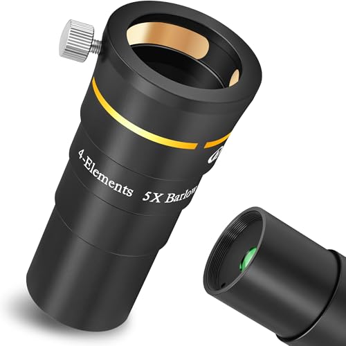Alstar 1.25 5X Barlow Lens for Telescope