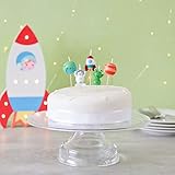 Smiling Faces Birthday Candles for Cake Topper Decoration Design Animals Pirate Football 1 30 40 50 21 Number Candle Easy to Use Perfect for Parties & Special Occasions – Space - Image 2