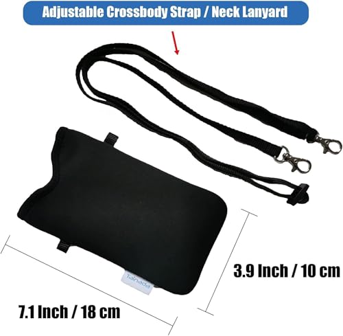 Image of Tainada Cell Phone Pouch w /Crossbody, Neck Lanyard (Doodle Dogs Style 2) | For Men /Women; lightweight neoprene pouch; Compatible with iPhone 17 /16 Pro Max, 16e, 16 /15 Plus; Samsung S26 /S25, A57 /A56