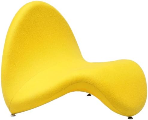 International Design USA Tongue Lounge Chair, Yellow