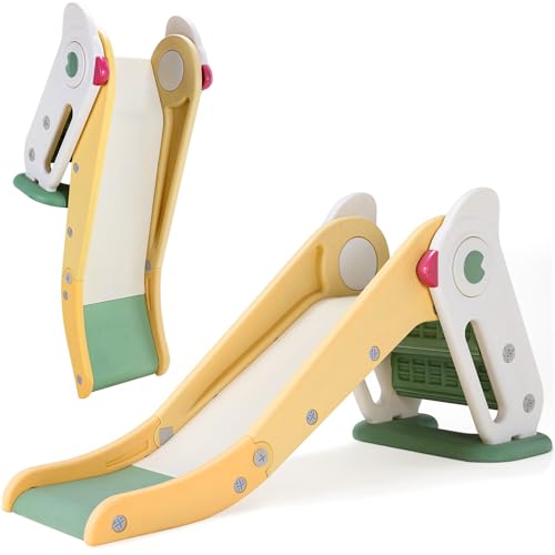 Tobogán plegable, tobogán infantil para interiores a partir de 1 año, tobogán plegable para niños de 1 a 3 años, tobogán infantil para el jardín, regalo para niños, forma única