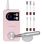 Professional Electric Nail Drill Machine, 40000 RPM Cordless Rechargeable Nail File Low Noise, Portable Efile Nail Drill with Bits Kit for Acrylic Gel Nails Manicure & Removal