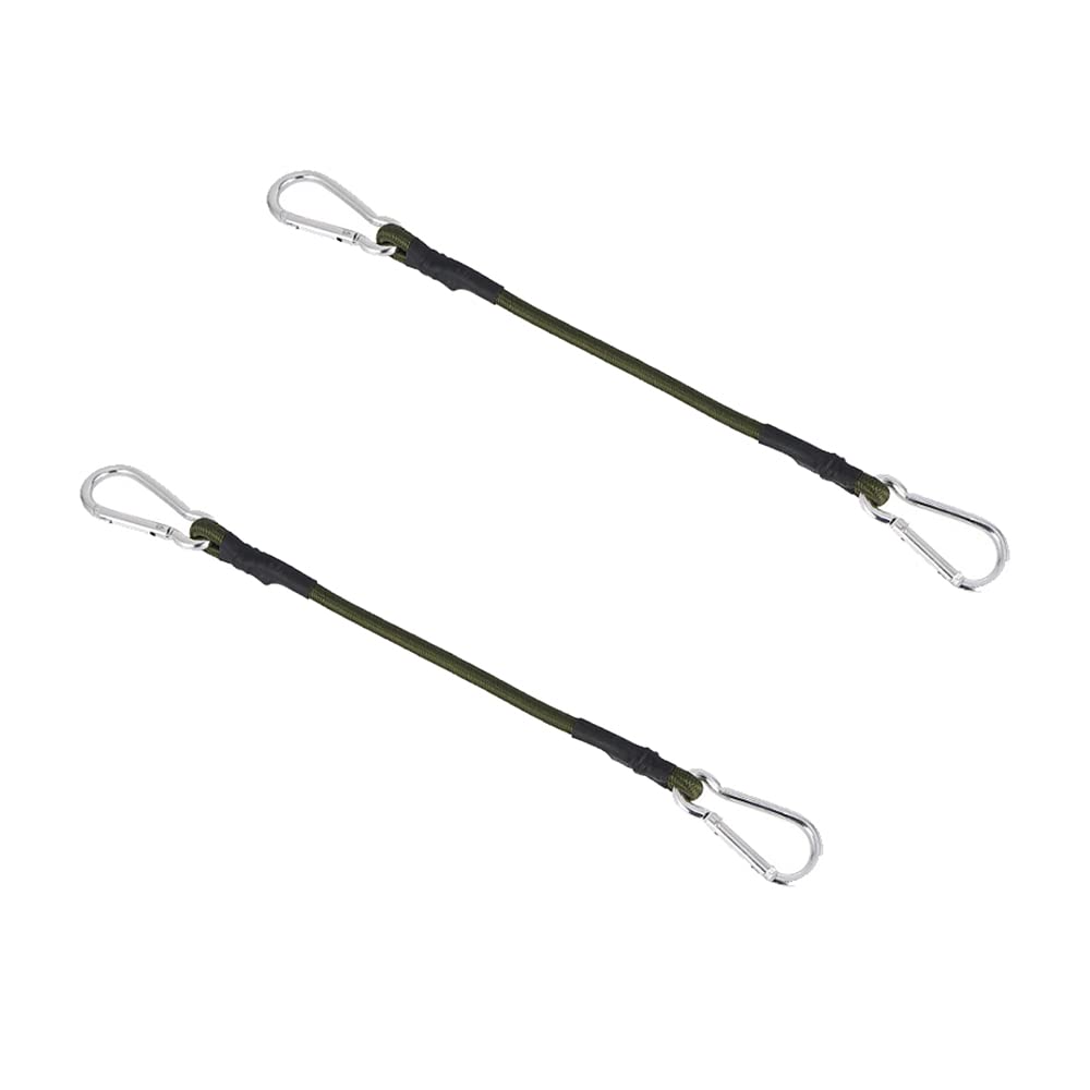 2 Pcs Elastic Bungee Cords Bungee Straps Heavy Duty Elastic Rope Cord with Hooks for Tents, Ceiling Installation (30cm)
