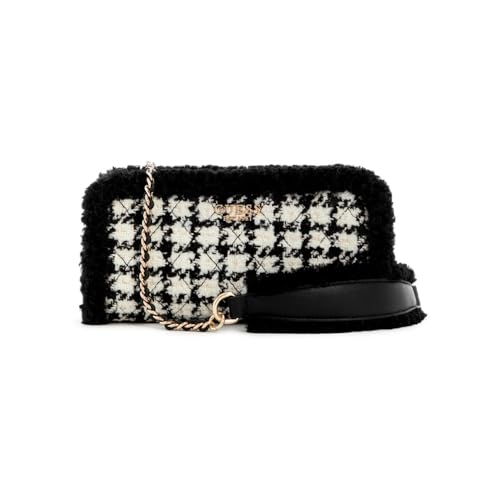 GUESS Cristi Top Zip Crossbody, Preto Multi, One Size, Cristi Top Zip Crossbody