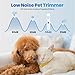 PETYGO 3-in-1 Dog & Cat Grooming Kit - Rechargeable Cordless Pet Hair Clippers with Nail Grinder & Paw Trimmer & 5 Guide Combs, Low Noise Dog Clippers for Grooming Small Medium Pets