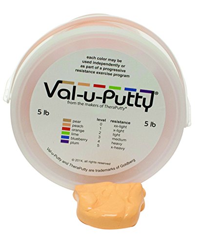 Fabrication Enterprises 10-3951 Val-U-Putty Exercise Putty, Peach(Lx-Soft), 5 lb.