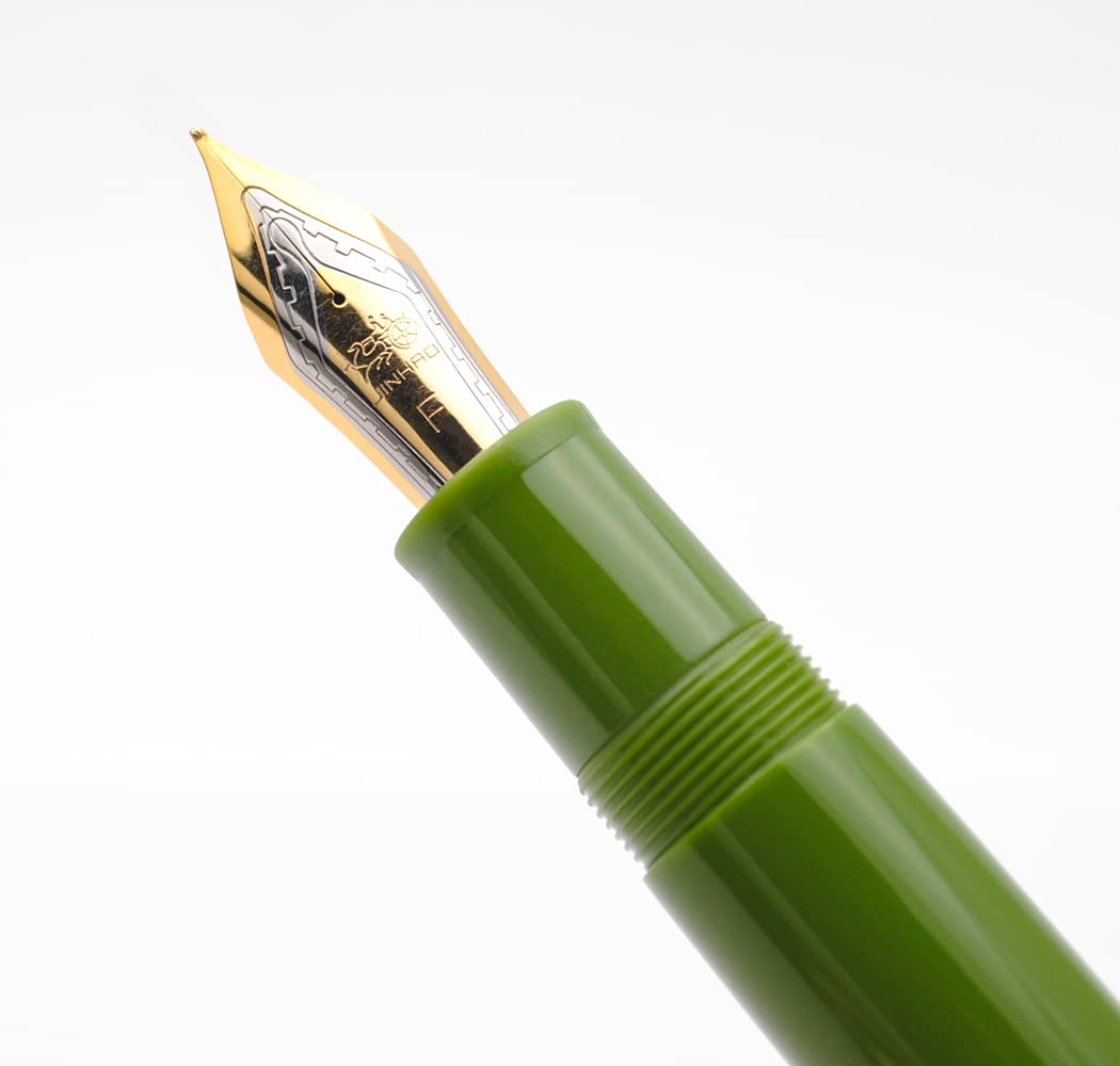 JINHAO X159 Resin Fountain Pen with Ink Converter (Fine Nib, Gold Clip-Avocado Green) - Image 2