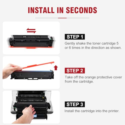Image of 075H 075 High Capacity Toner Compatible Replacement for Canon 075H Toner Cartridge Set Works for Canon Color imageCLASS LBP646Cdw LBP647Cdw MF665Cdw MF663Cdw MF662Cdw LBP640 MF660 Printer Ink, 1 Black