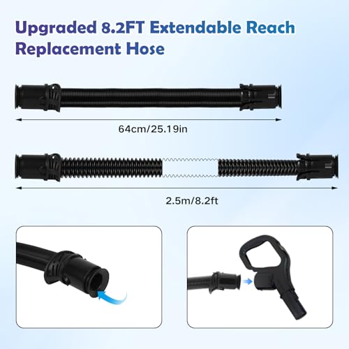 Image of VIEWALL Upgraded Replacement Hose for Shark UV850 UV900 UV950 LA480 LA481 | LA490 LA492 LA555 QU490 LA700 LA701 LA702 LA800 LA802 LA502 LA322 LA300 Navigator Lift Away Vacuum Cleaner 105FP900