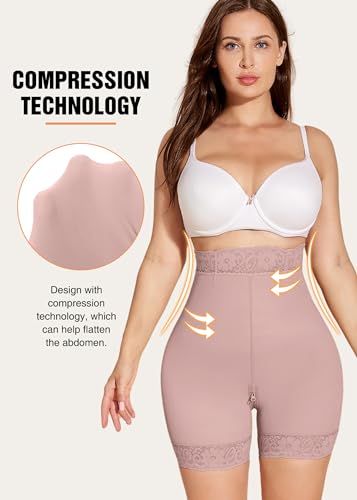 Image of SHAPSHE Shapewear for Women Tummy Control Shorts Body Shaper High Waist Butt Lifter Panties Compression Underwear for Dresse