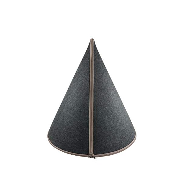 TAU-Homes-My-Secret-Cone-Cave-Premium-Felt-Modern-Cat-Dog-Small-Animal-Pet-House-Tent-Condo Felt Modern Pet House