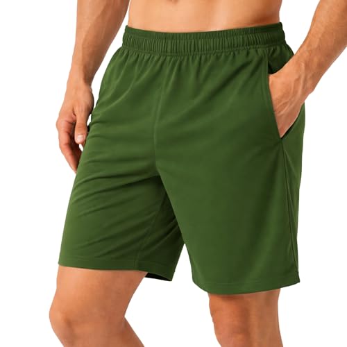 Image of GYMIFIC Mens Sports Training Running Dry Fit Solid Boxer Shorts | Premium Lightweight Stretchable Activewear Gym Shorts for Running, Workout, Training & Fitness
