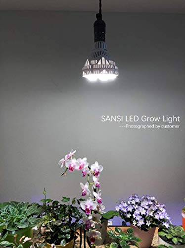 Sansi 36W+24W Daylight Led Plant Light Bulb Full Spectrum Ceramic E26 Grow Light Bulb For Hydroponics Greenhouse Houseplants Vegetable Tobacco, Sunlight White Uv Ir #TOP1