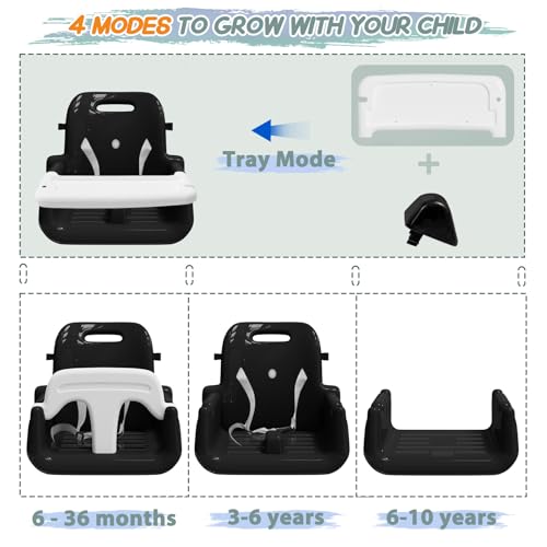 Image of Upgraded Toddler Swing with Tray, Baby Swing Outdoor with Detachable Design, Safety Belt, Foldable Frame for Outdoor & Indoor Use