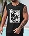VOGSTART Men Slim Fit Sleeveless Casual Solid Fashion Shirt XXXL
