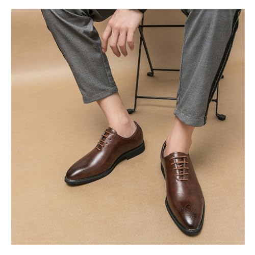 Mens Classic Oxfords Comfortable Dress Shoes Formal Business Stylish Brogues Derby Lace Up Shoes for Men3