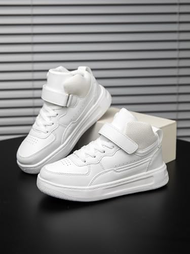 Boys Girls Sports Board Shoes with Leather Upper, Breathable Comfortable, for Basketball Running Walking Tennis Suitable for All Seasons3