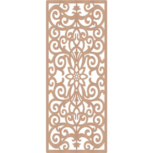 Image of Buel Decorative Pierced Fretwork Wood Wall Panels, 33 3 /8 inchW x 84 3 /8 inchH x 1 /4 inchT, Alder