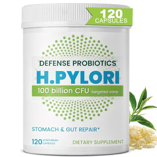 H. Pylori Stomach Comfort Probiotic | L. Reuteri, Mastic Gum, Berberine, Zinc Carnosine & Green Tea...