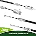 Roykaw Club Car Precedent Brake Cable Set Driver & Passenger Side for 2004-Up Gas/Electric Golf Cart, Replaces OEM # 103528701, 103528702, 102557501, 102557502