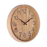 FOMIYES Wanduhr Bauernhaus Wand Hängende Uhr Uhren Für Die Wohnzimmerdekoration Schlafzimmerwand Hängeuhr Für Zu Hause Nicht Ticken Retro-küchenuhr Ländlich Metall Büro Quarzuhr