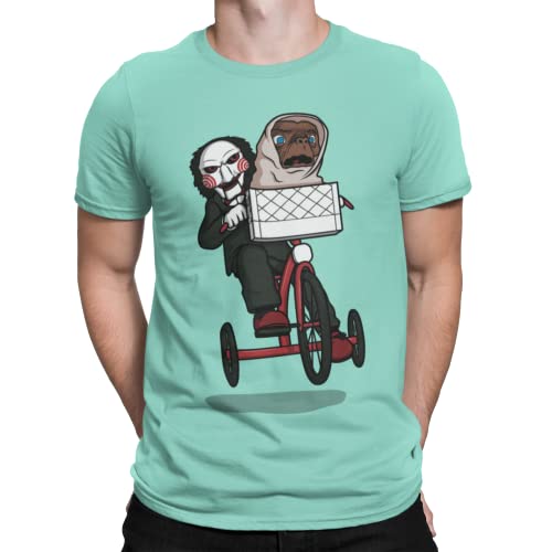 Camisetas La Colmena 6005-The Extra-Terrifying (Raffiti) (XL, Millennial Mint)