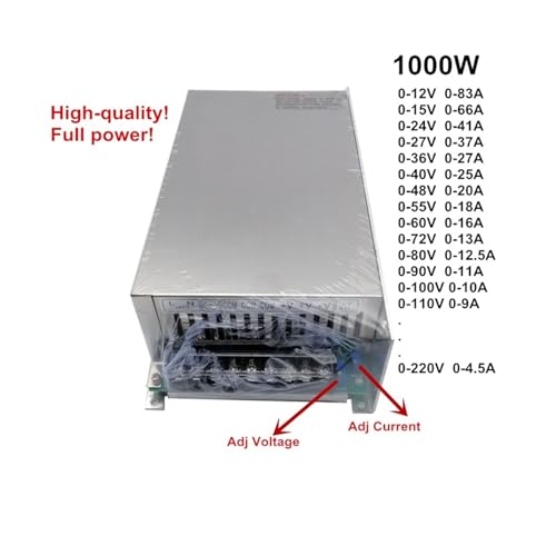 Alimentation à découpage réglable 1000W convertisseur AC DC transformateur 110V - 3