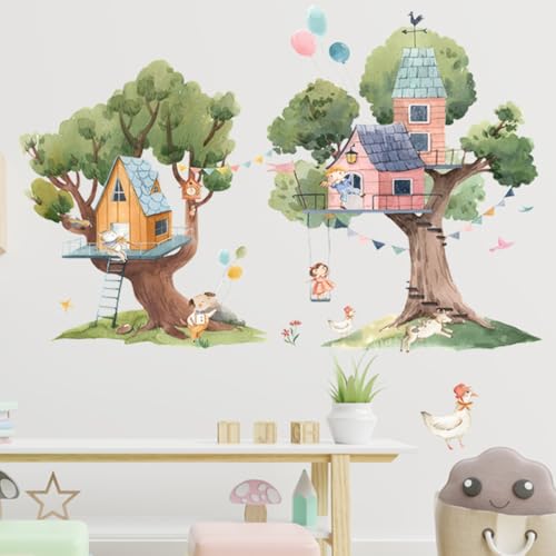 Vinilos decorativos animales cartoon 2pcs 30x90 cm miniatura 5
