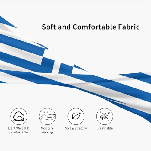 Image of Cute Flag Headbands Women Men Flag Sweatband Sports Headband for Running, Cycling, Yoga Gym, Working Out