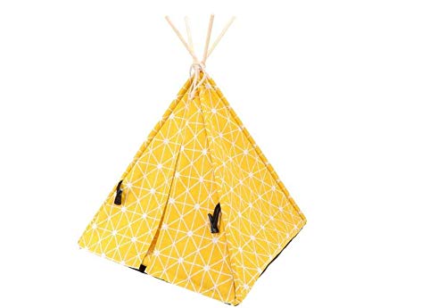 Good Pet Teepee for Puppy, Small Portable Cat Teepee, Easy to Setup, Anti Scratch Dog Teepee, Pet Tent with Cushion