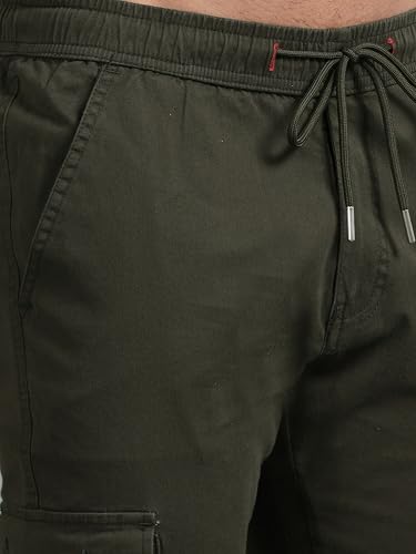 Image of Miraan Men's Regular Fit Mid Rise Cargo Pant