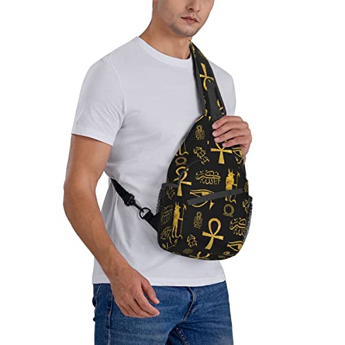 Image of Sling Backpack For Men Hiking Daypack Crossbody Shoulder Bag Travel Chest Pack | Hiking