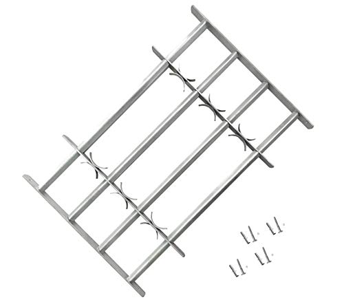 Zerone. Reja para Ventana, Reja de Seguridad Ajustable para Ventanas con 4 Travesaños 700-1050 mm