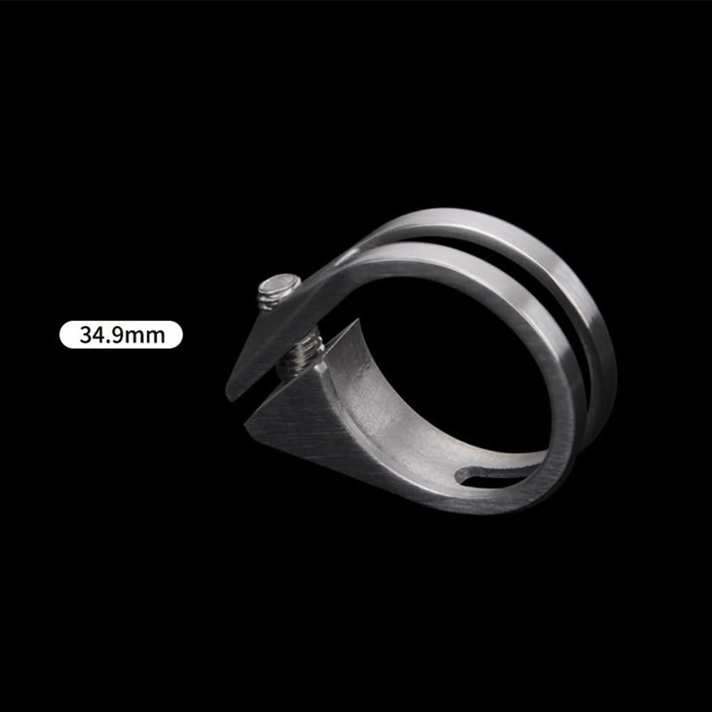 Collier de serrage pour tige de selle de vélo en alliage Ti 31,8 mm 34,9 mm (34,9)