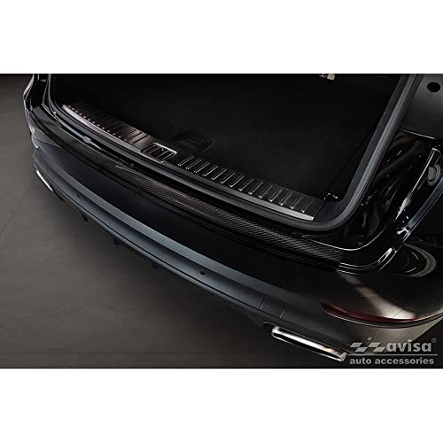 Avisa protection de seuil arrière aspect carbone 3D de prestige pour Porsche Cayenne III