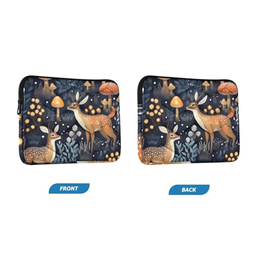 Funda para portátil 13-14 pulgadas Colorful Deers Mushrooms miniatura 2